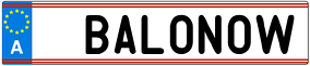 Truck License Plate